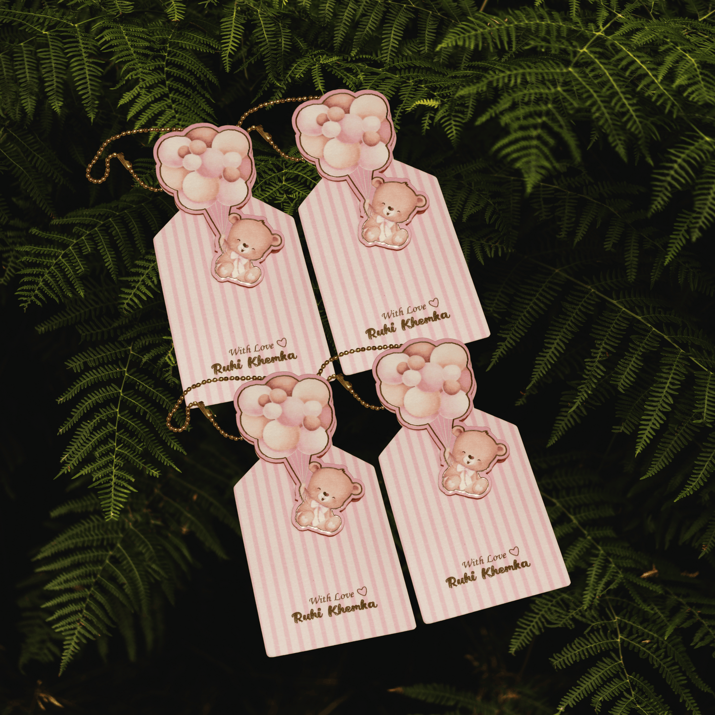Rainbow Air Balloon Tags ( Set of 25 )