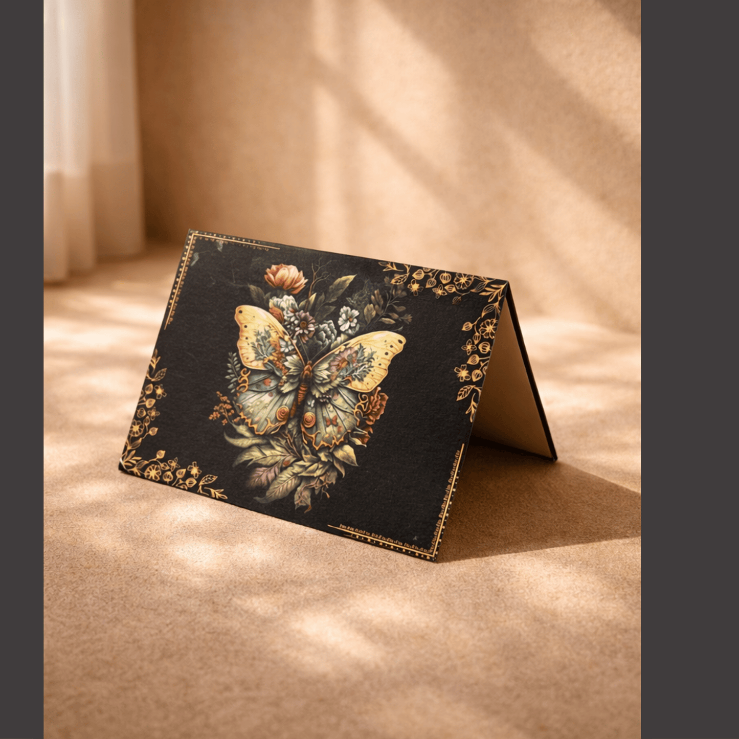 Midnight Butterfly Note Card
