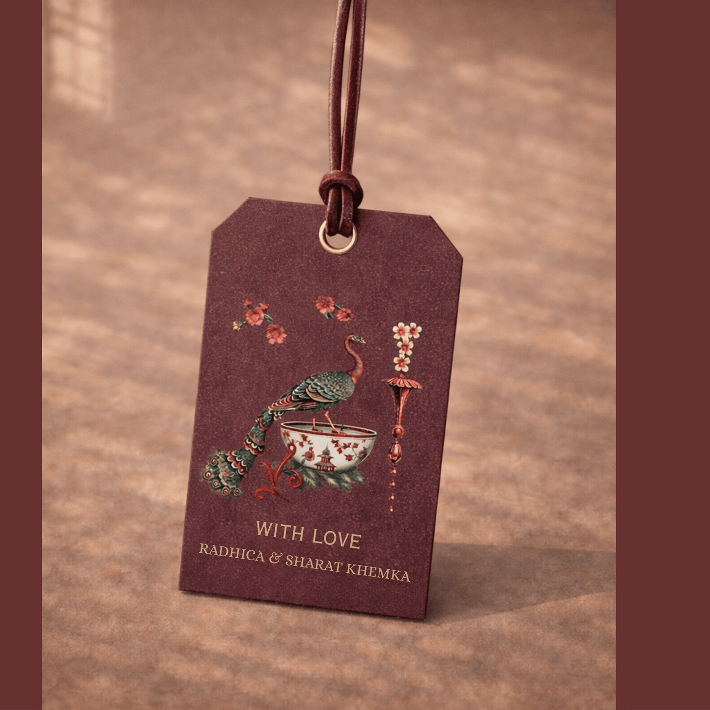 An Ode to Peacock Gift Tag