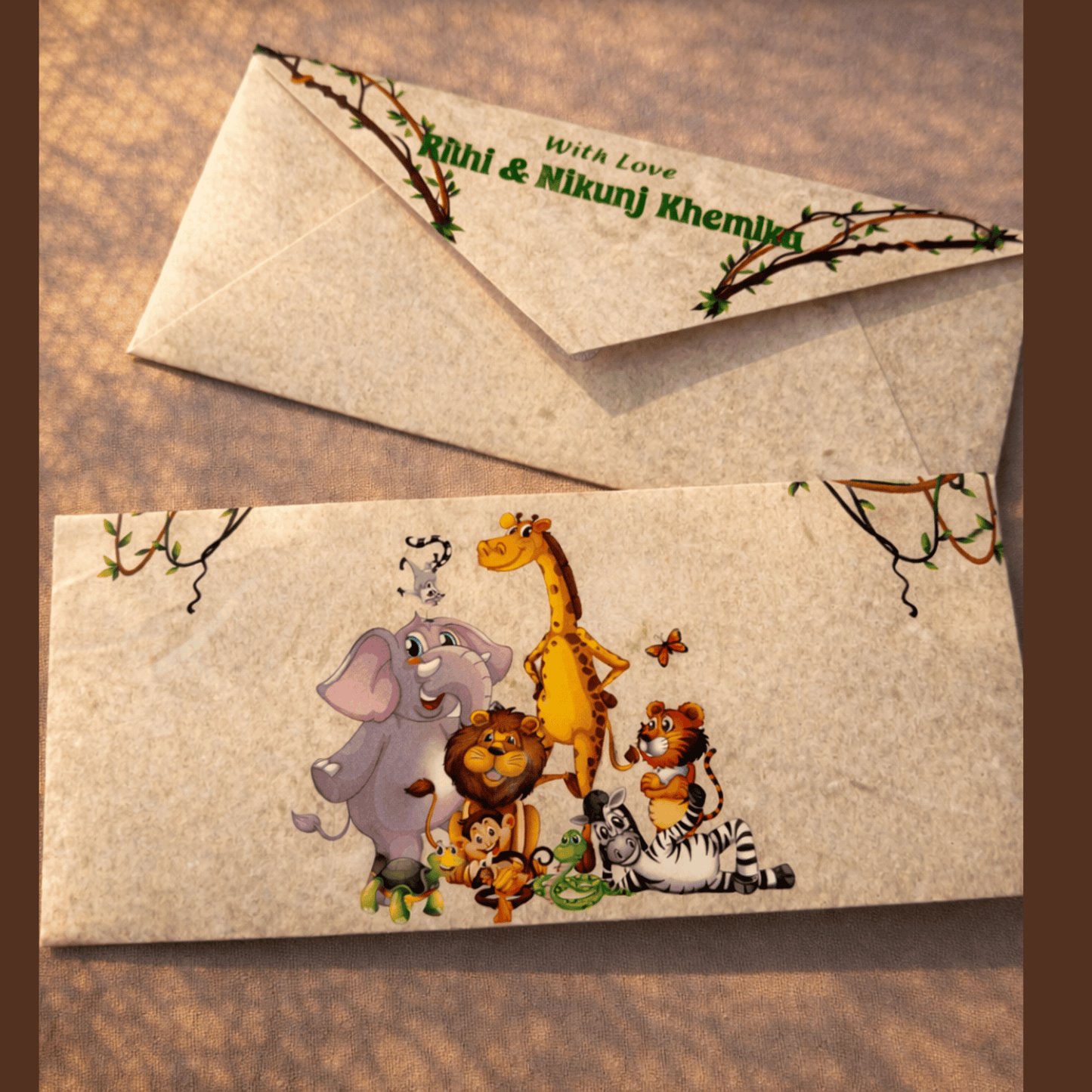 Jungle Jamboree Kids' Envelopes