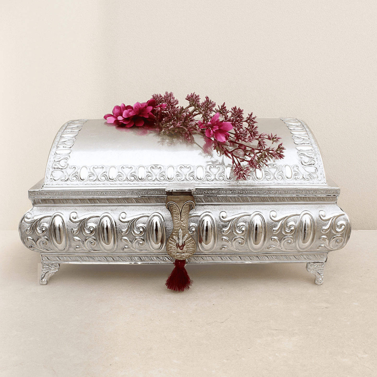 Ornate Silver Chest