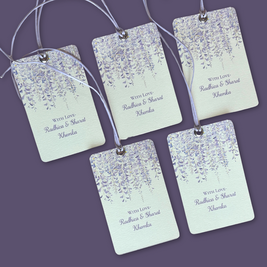 Lavender Cascade Tags ( Set of 25 )