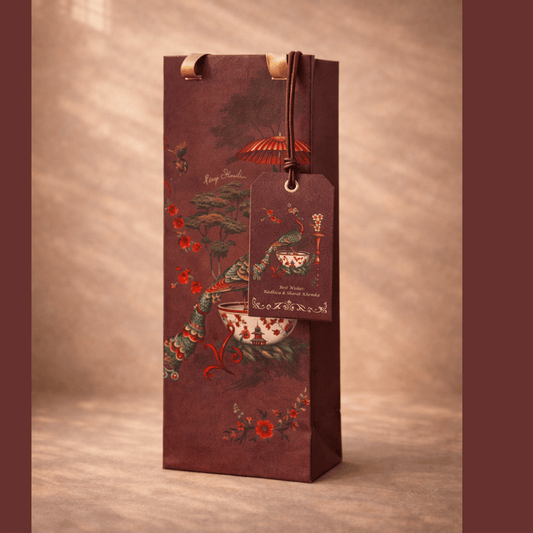 An Ode to Peacock Bottle Bag