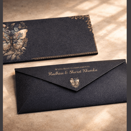 Midnight Butterfly Money Envelope