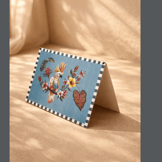 Cockatoo in Bloom Note Card