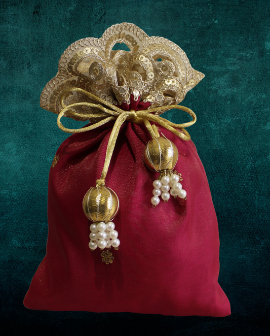 Elegant Red Potli