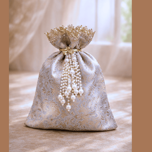 Pearl Brocade Potli