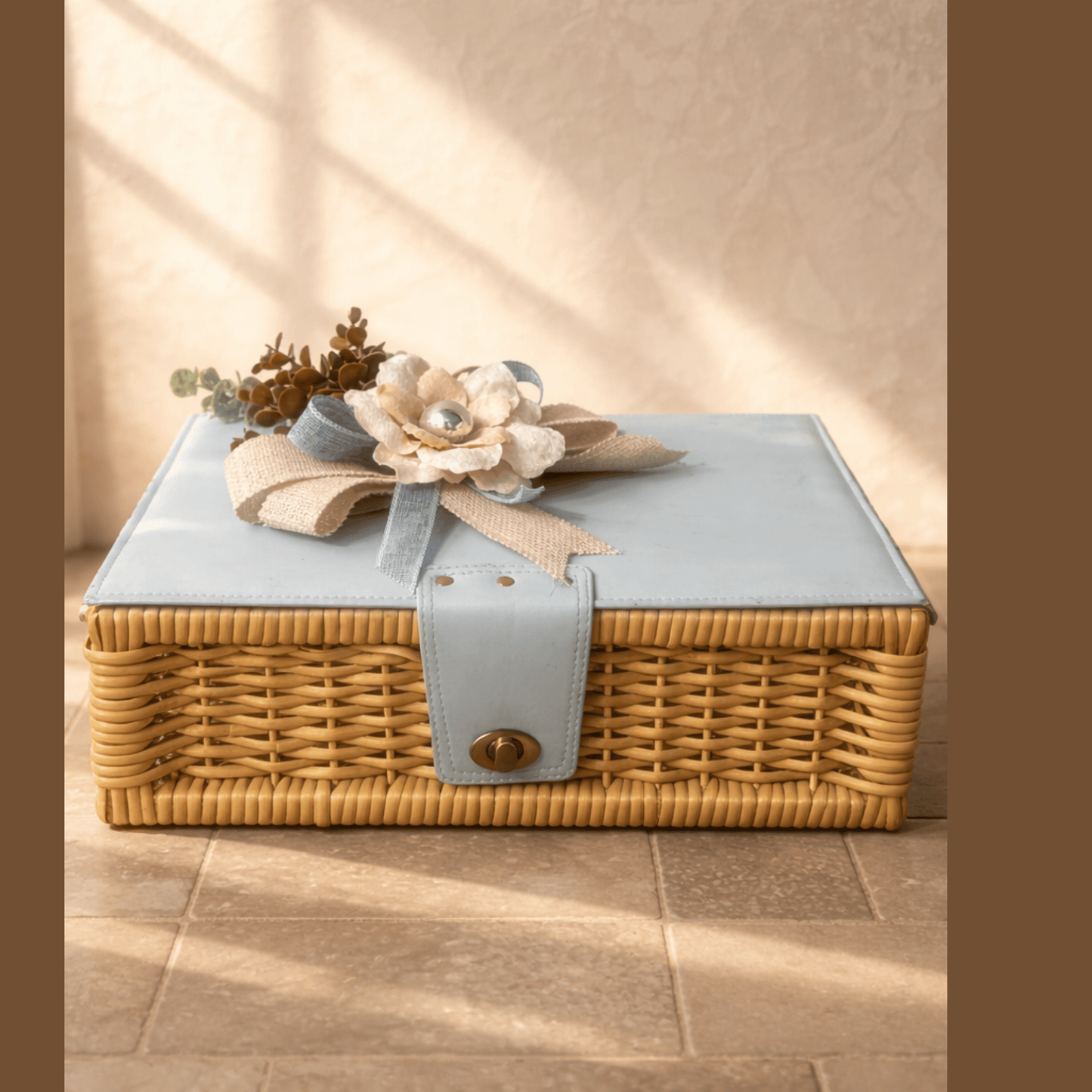 Pastel Bloom Keepsake Basket