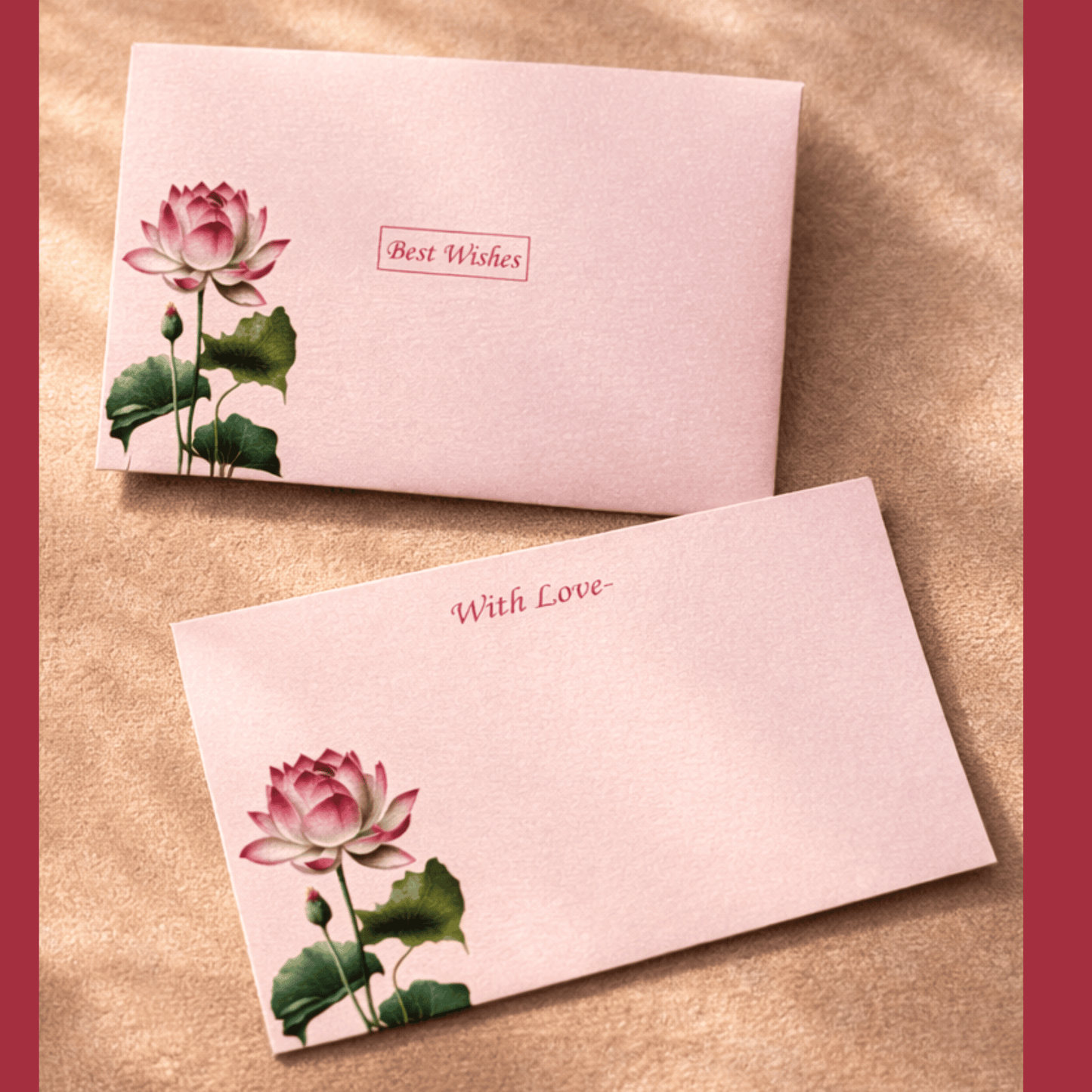 Blush Lotus Notecards