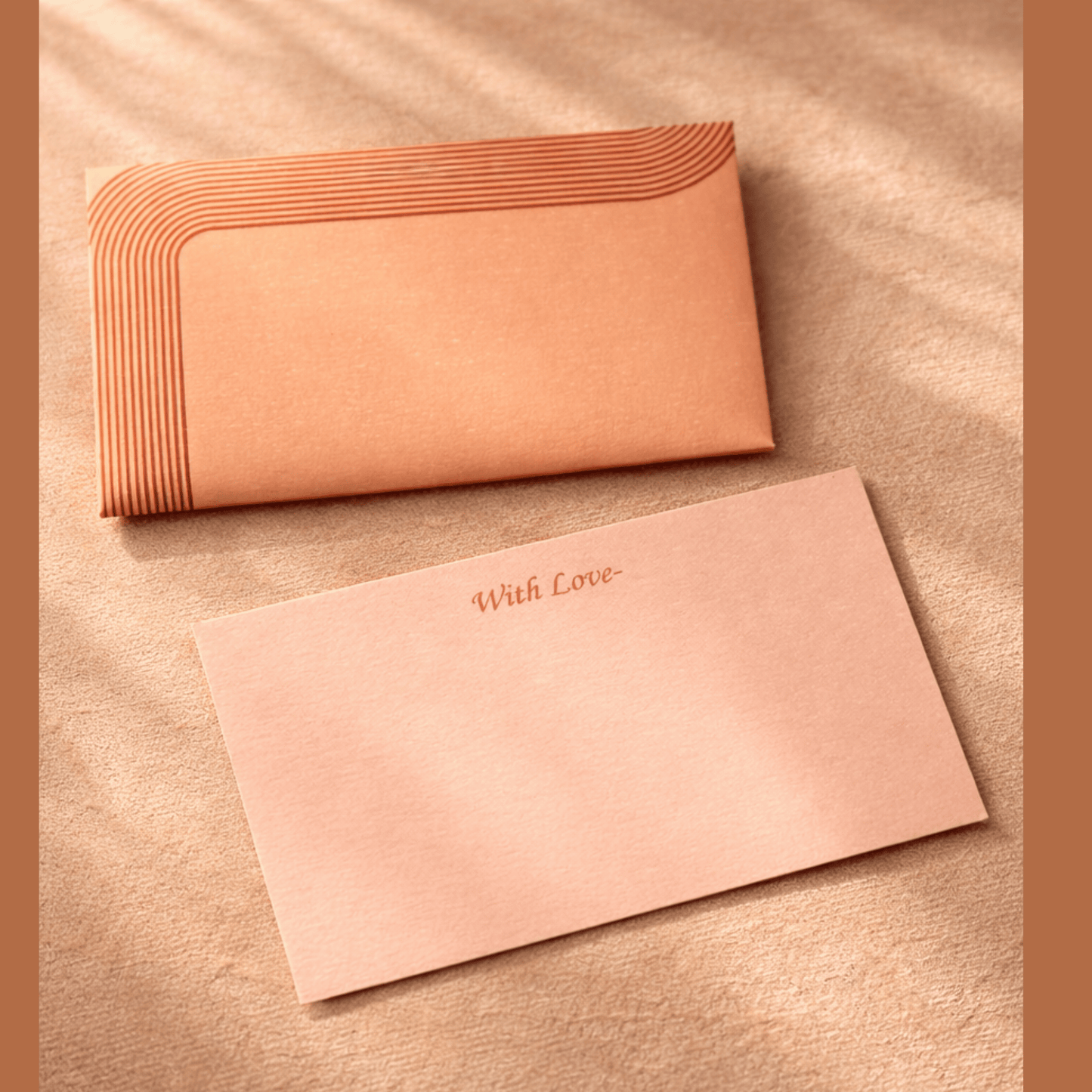 Peach Minimal Notecards