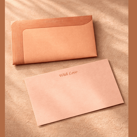 Peach Minimal Notecards
