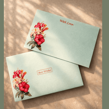 Mint Floral Notecards