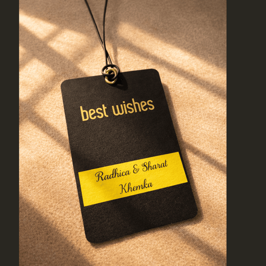 Elegant Gold & Black Gift Tags