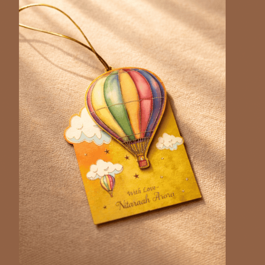 Rainbow Balloon Kids Tag