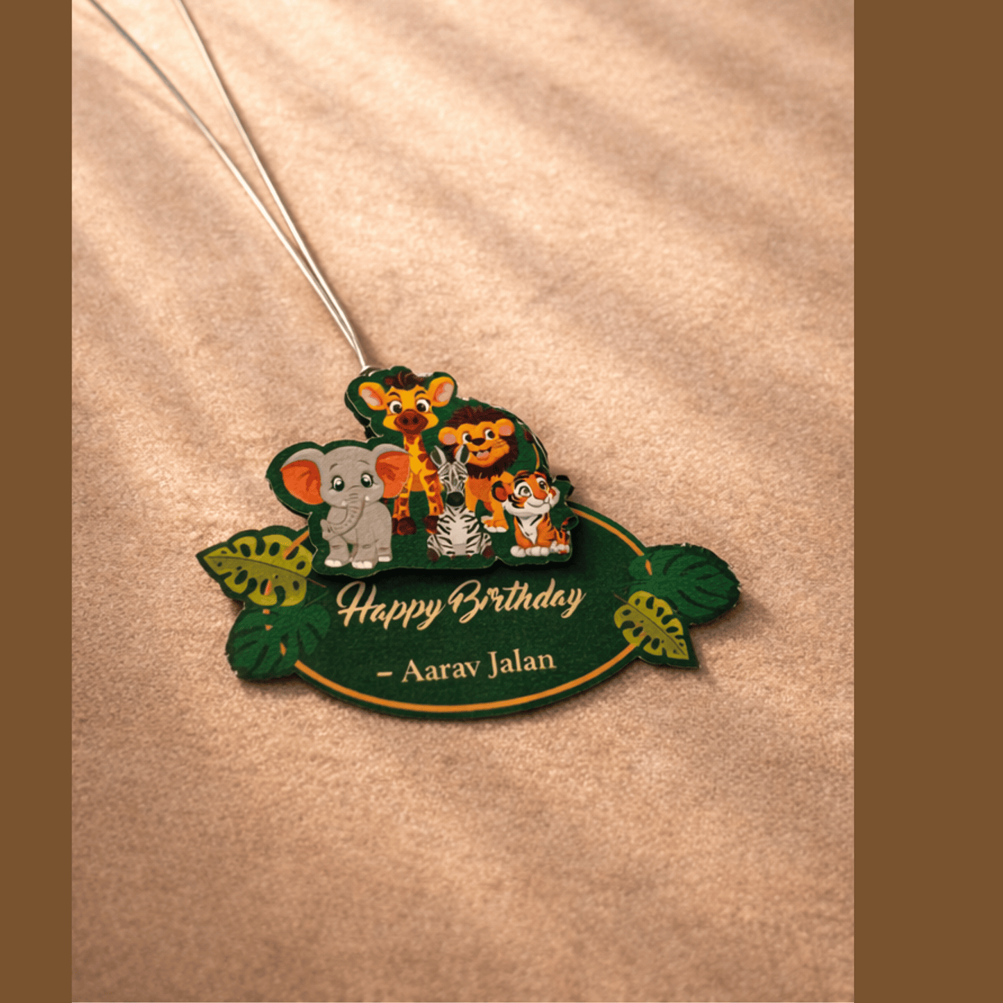 Jungle Friends Kids Tag