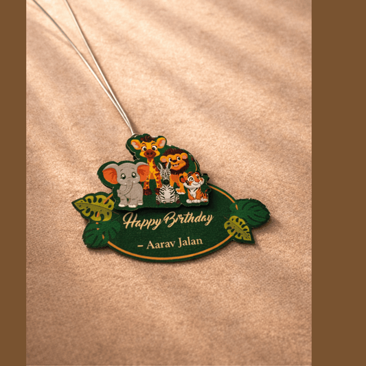 Jungle Friends Kids Tag