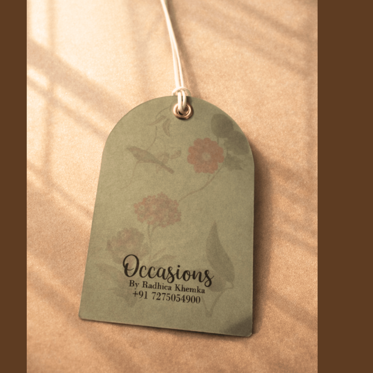 Vintage Floral Gift Tag