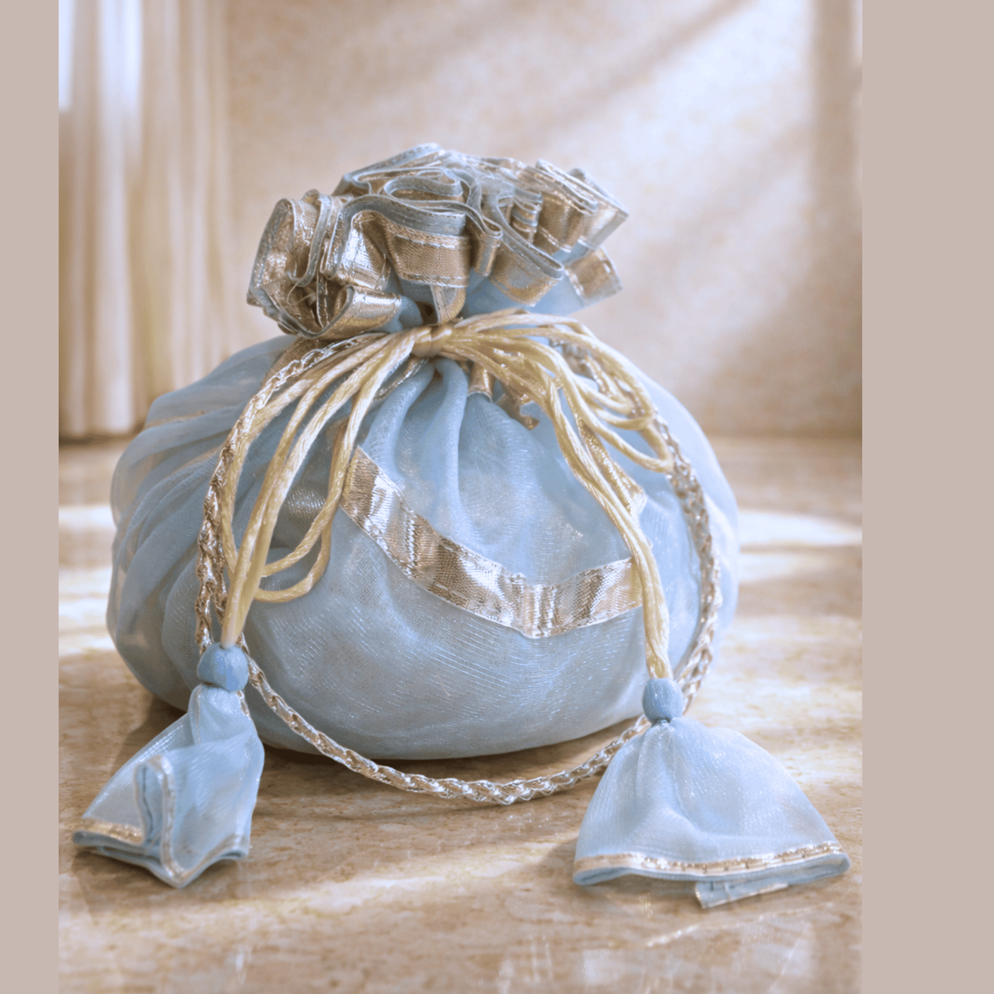 Sky Blue Potli