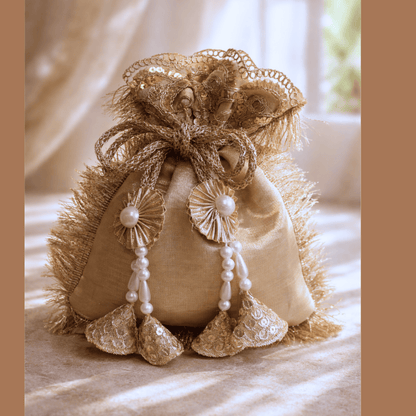 Luxe Striped Potli